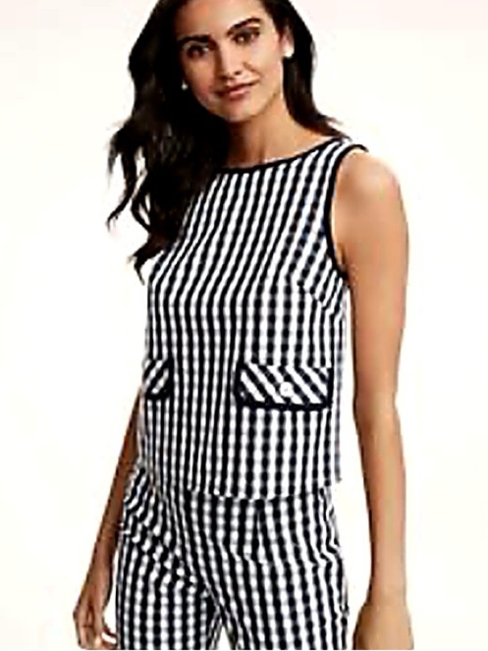 Brooks Brothers Gingham Crop top